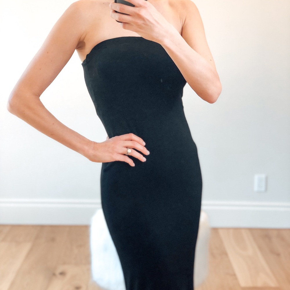 LA JOLLA Black Strapless Tube Dress - Picture 3 of 7